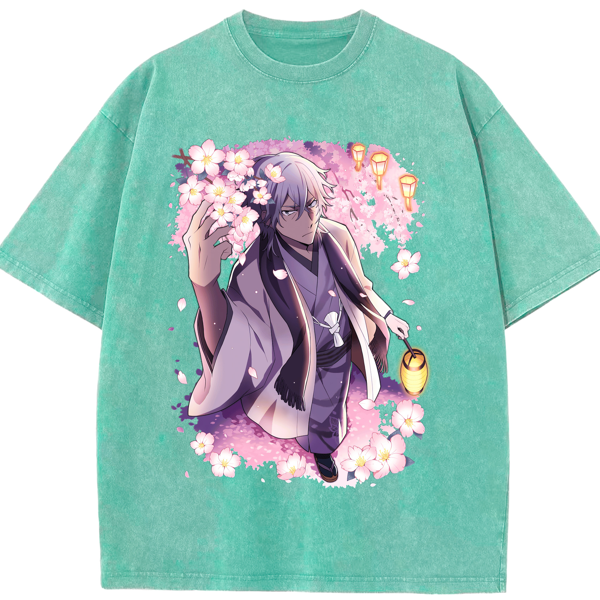 （画像用） 文豪ストレイドッグス Bungo Stray Dogs 綿100% ヴィンテージ風 半袖Tシャツ（フロントプリント）